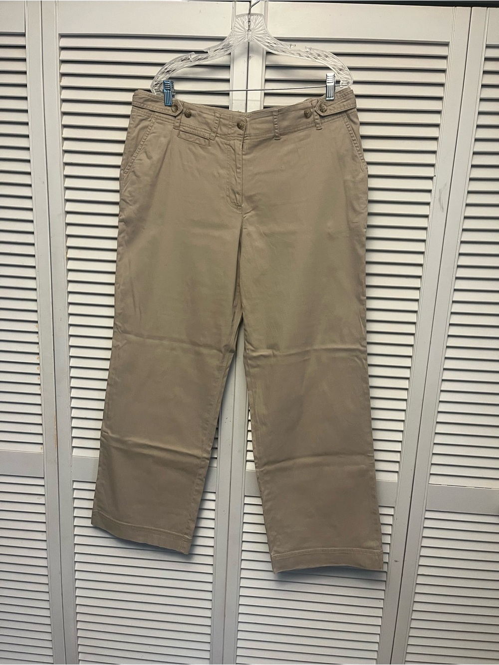Women's Straight-Leg Trousers in Light Khaki
